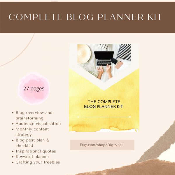 Complete Blog planner kit