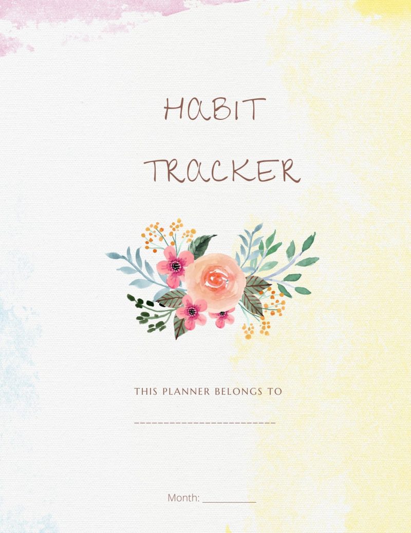 Habit tracker cover